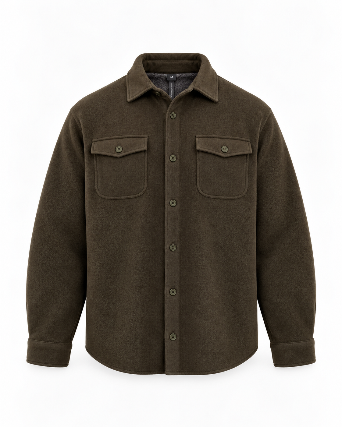 The Fleece Overshirt in Olive