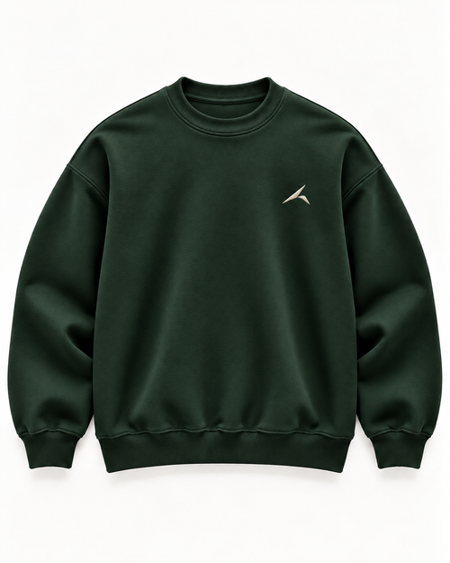 The Icon Sweatshirt in Forest Green, front