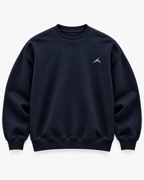 The Icon Sweatshirt in Navy, front