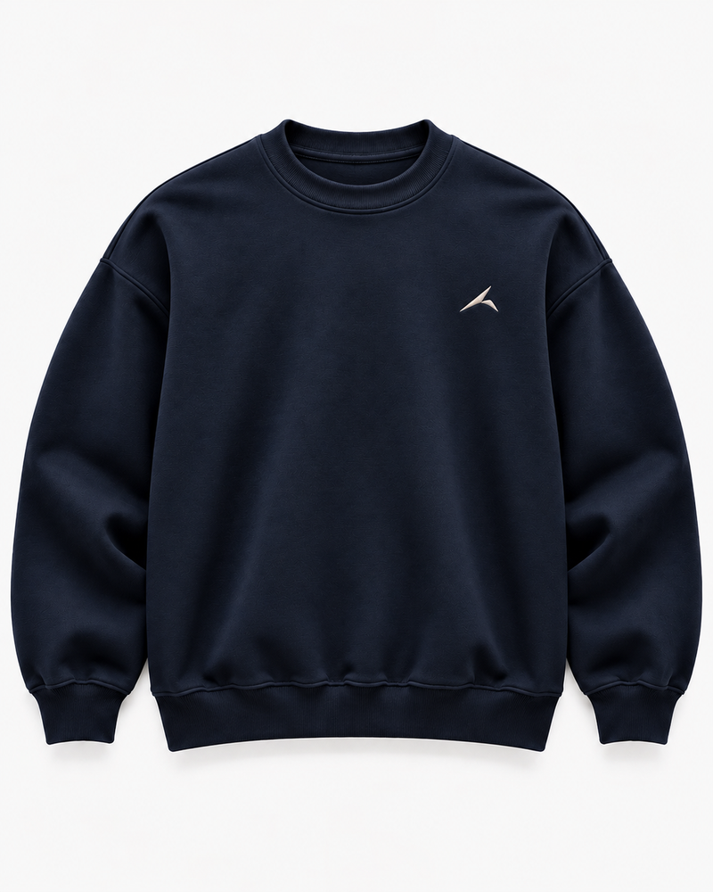 The Icon Sweatshirt in Navy, front