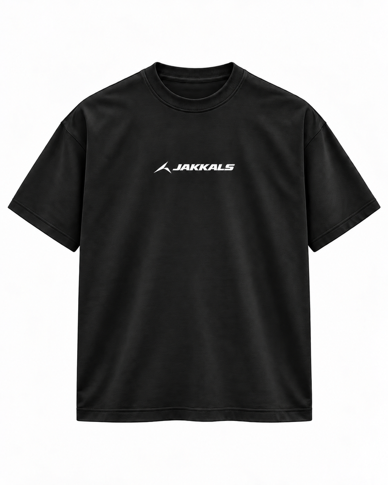 The Logo Tee in Black, front