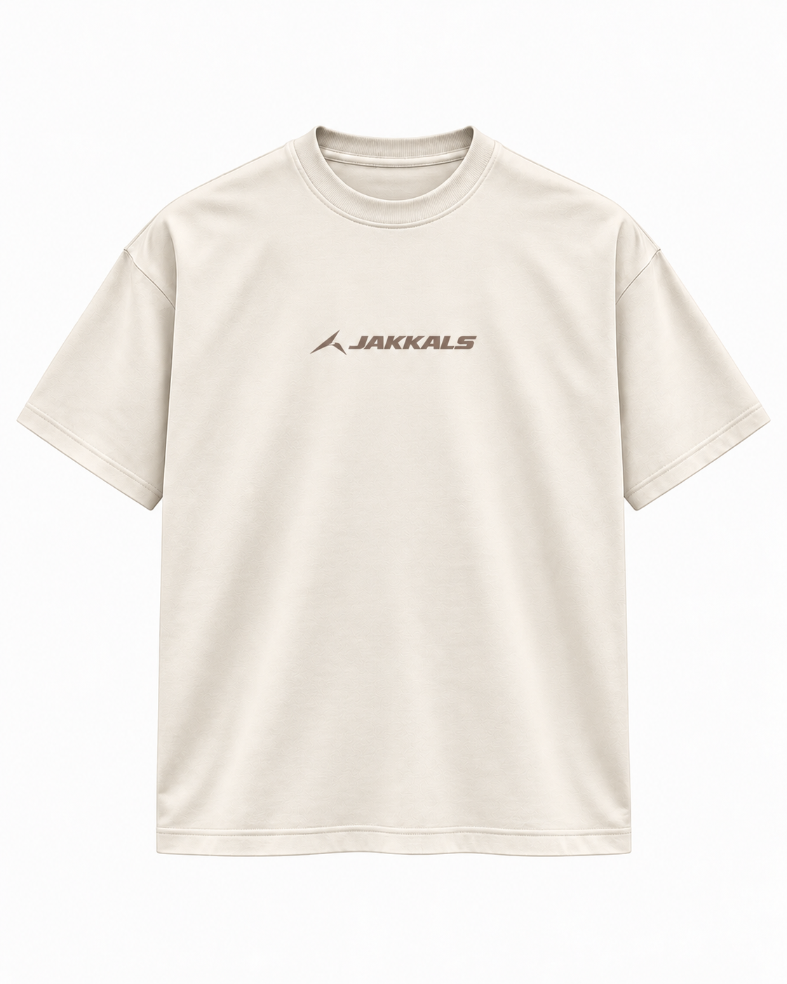 The Logo Tee in Cream, front