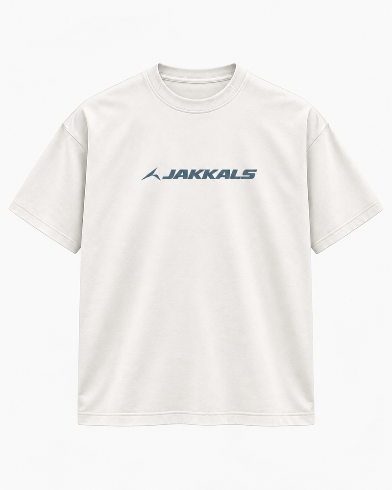 The Logo Tee in Off White, front