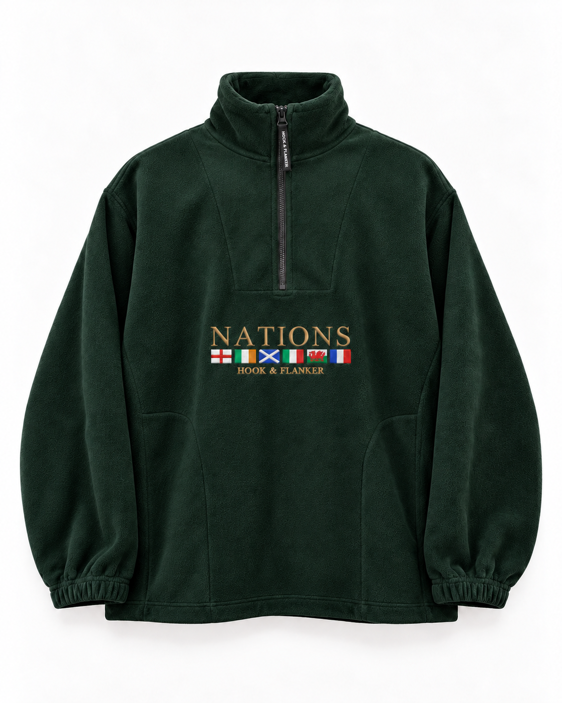 The Nations Fleece in Forest Green